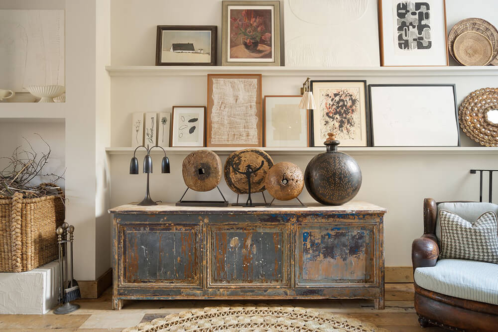 Pale and rustic in a West London Victorian terrace home